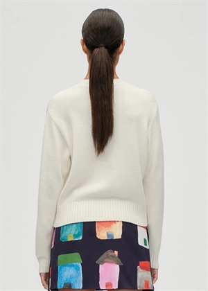 Cropped pocket midweight wool cardigan Refugios Stine Goya 